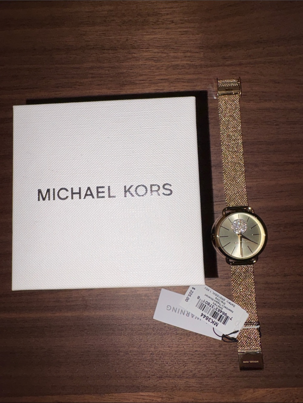 Michael Kors Gold Tone Mesh Bracelet Watch
